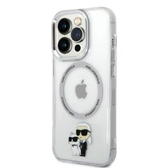 Karl Lagerfeld IML Karl and Choupette NFT MagSafe Case for iPhone 15 Pro Transparent цена и информация | Чехлы для телефонов | hansapost.ee