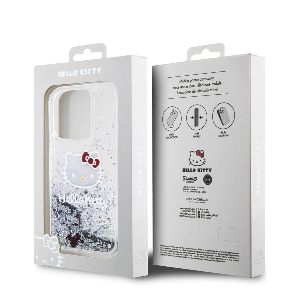 Hello Kitty Liquid Glitter Electroplating Head Logo Case hind ja info | Telefonide kaitsekaaned ja -ümbrised | hansapost.ee