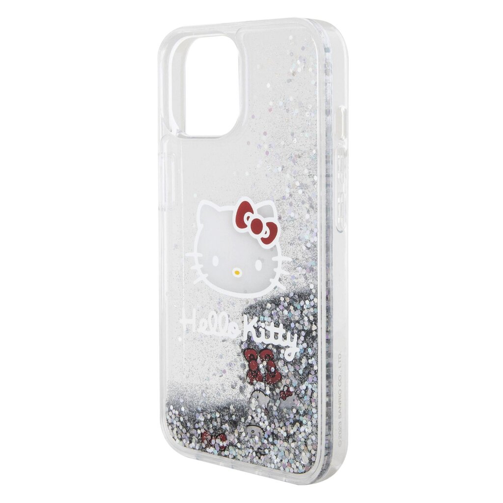 Hello Kitty Liquid Glitter Electroplating Head Logo Case цена и информация | Telefonide kaitsekaaned ja -ümbrised | hansapost.ee