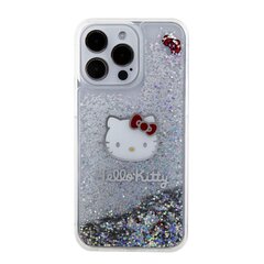 Hello Kitty Liquid Glitter Electroplating Head Logo Case for iPhone 15 Pro Max Transparent цена и информация | Чехлы для телефонов | hansapost.ee