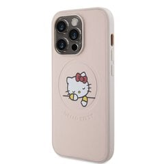 Hello Kitty PU Kitty Asleep Logo MagSafe Case for iPhone 15 Pro Pink цена и информация | Чехлы для телефонов | hansapost.ee