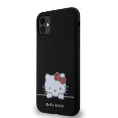 Hello Kitty Liquid Silicone Daydreaming Logo Case for iPhone 11 Black цена и информация | Чехлы для телефонов | hansapost.ee