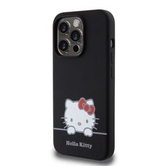 Hello Kitty Liquid Silicone Daydreaming Logo Case for iPhone 15 Pro Black цена и информация | Чехлы для телефонов | hansapost.ee