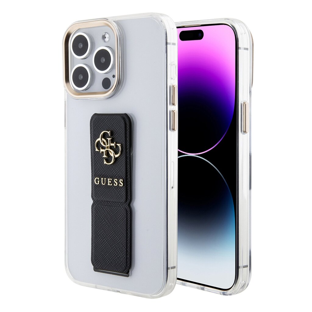 Guess PU Grip Stand 4G Metal Logo Case цена и информация | Telefonide kaitsekaaned ja -ümbrised | hansapost.ee