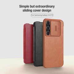 Nillkin Qin Book PRO Case for Samsung Galaxy S23 FE Black цена и информация | Чехлы для телефонов | hansapost.ee