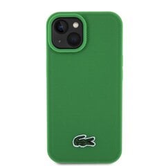 Lacoste Iconic Petit Pique Woven Logo MagSafe Case for iPhone 15 Green цена и информация | Чехлы для телефонов | hansapost.ee