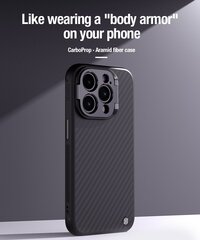 Nillkin CarboProp Aramid Magnetic Case for Apple iPhone 15 Pro Max Black цена и информация | Чехлы для телефонов | hansapost.ee