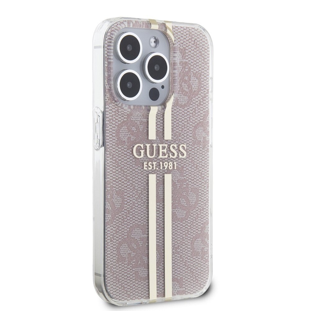 Guess IML 4G Gold Stripe Case hind ja info | Telefonide kaitsekaaned ja -ümbrised | hansapost.ee