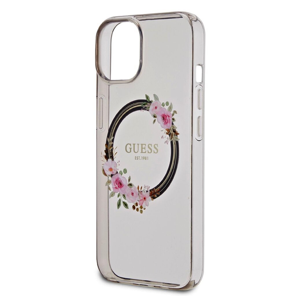 Guess PC|TPU Flowers Ring Glossy Logo цена и информация | Telefonide kaitsekaaned ja -ümbrised | hansapost.ee