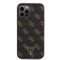 Guess PU Leather 4G Triangle Metal Logo Case цена и информация | Telefonide kaitsekaaned ja -ümbrised | hansapost.ee