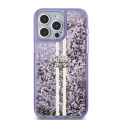 Guess PC|TPU Liquid Glitter Gold Stripe Case for iPhone 15 Pro Max Purple цена и информация | Чехлы для телефонов | hansapost.ee