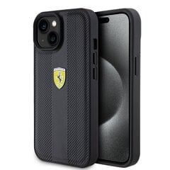 Ferrari Leather Carbon Vertical Red Line Case hind ja info | Telefonide kaitsekaaned ja -ümbrised | hansapost.ee