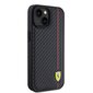 Ferrari Leather Carbon Vertical Red Line Case hind ja info | Telefonide kaitsekaaned ja -ümbrised | hansapost.ee