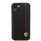 Ferrari Leather Carbon Vertical Red Line Case hind ja info | Telefonide kaitsekaaned ja -ümbrised | hansapost.ee