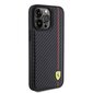 Ferrari Leather Carbon Vertical Red Line Case цена и информация | Telefonide kaitsekaaned ja -ümbrised | hansapost.ee