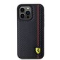 Ferrari Leather Carbon Vertical Red Line Case цена и информация | Telefonide kaitsekaaned ja -ümbrised | hansapost.ee