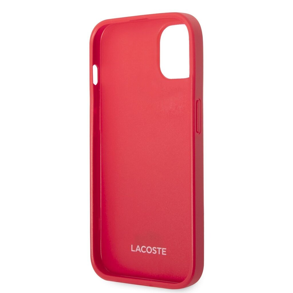 Lacoste Iconic Petit Pique Logo Case for iPhone 14 Plus Red hind ja info | Telefonide kaitsekaaned ja -ümbrised | hansapost.ee