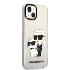 Karl Lagerfeld IML Glitter Karl and Choupette NFT Case for iPhone 13 Transparent цена и информация | Чехлы для телефонов | hansapost.ee