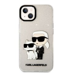 Karl Lagerfeld IML Glitter Karl and Choupette NFT Case for iPhone 13 Transparent цена и информация | Чехлы для телефонов | hansapost.ee