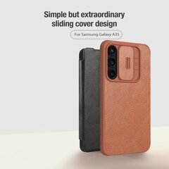 Nillkin Qin Book PRO Case for Samsung Galaxy A35 5G Black цена и информация | Чехлы для телефонов | hansapost.ee