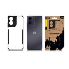 Tactical Quantum Stealth Cover for Motorola G04 Clear|Black цена и информация | Чехлы для телефонов | hansapost.ee