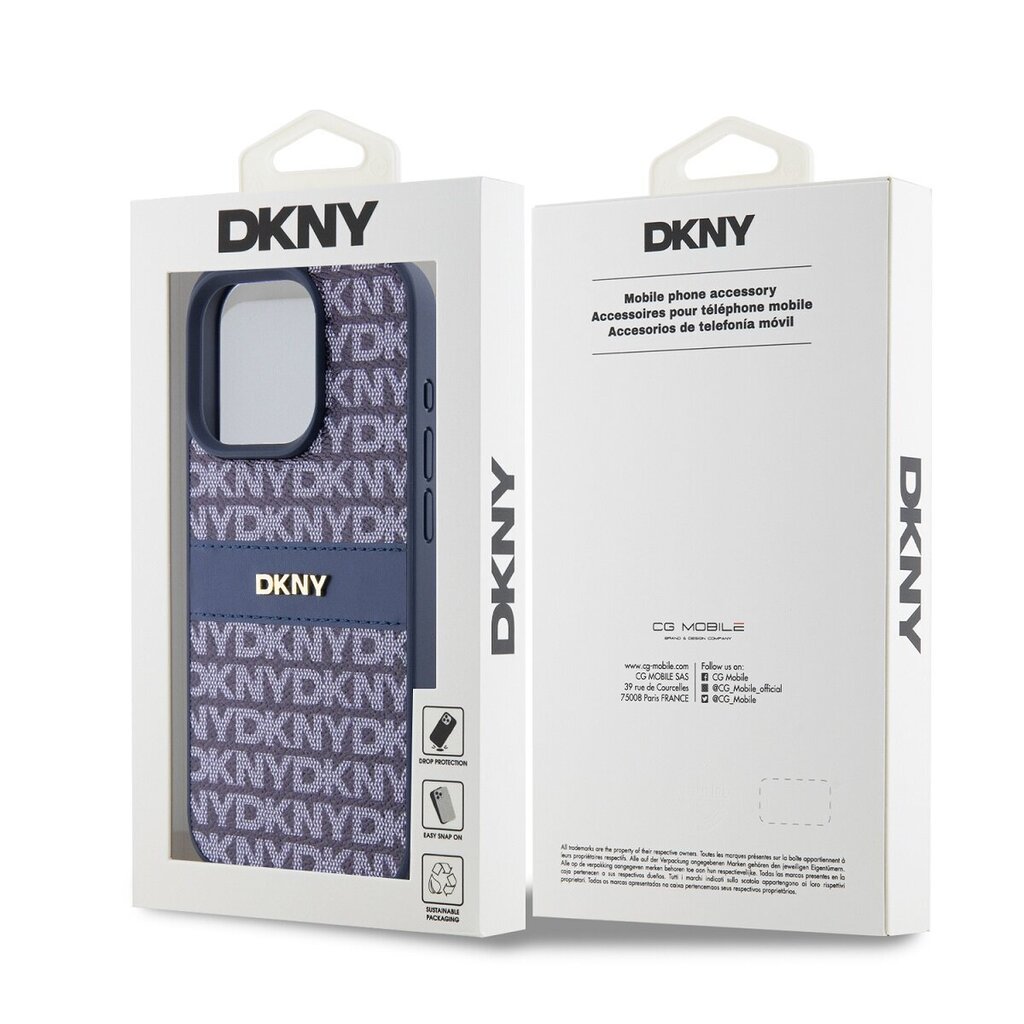 DKNY Leather Repeat Pattern Tonal Stripe Case цена и информация | Telefonide kaitsekaaned ja -ümbrised | hansapost.ee