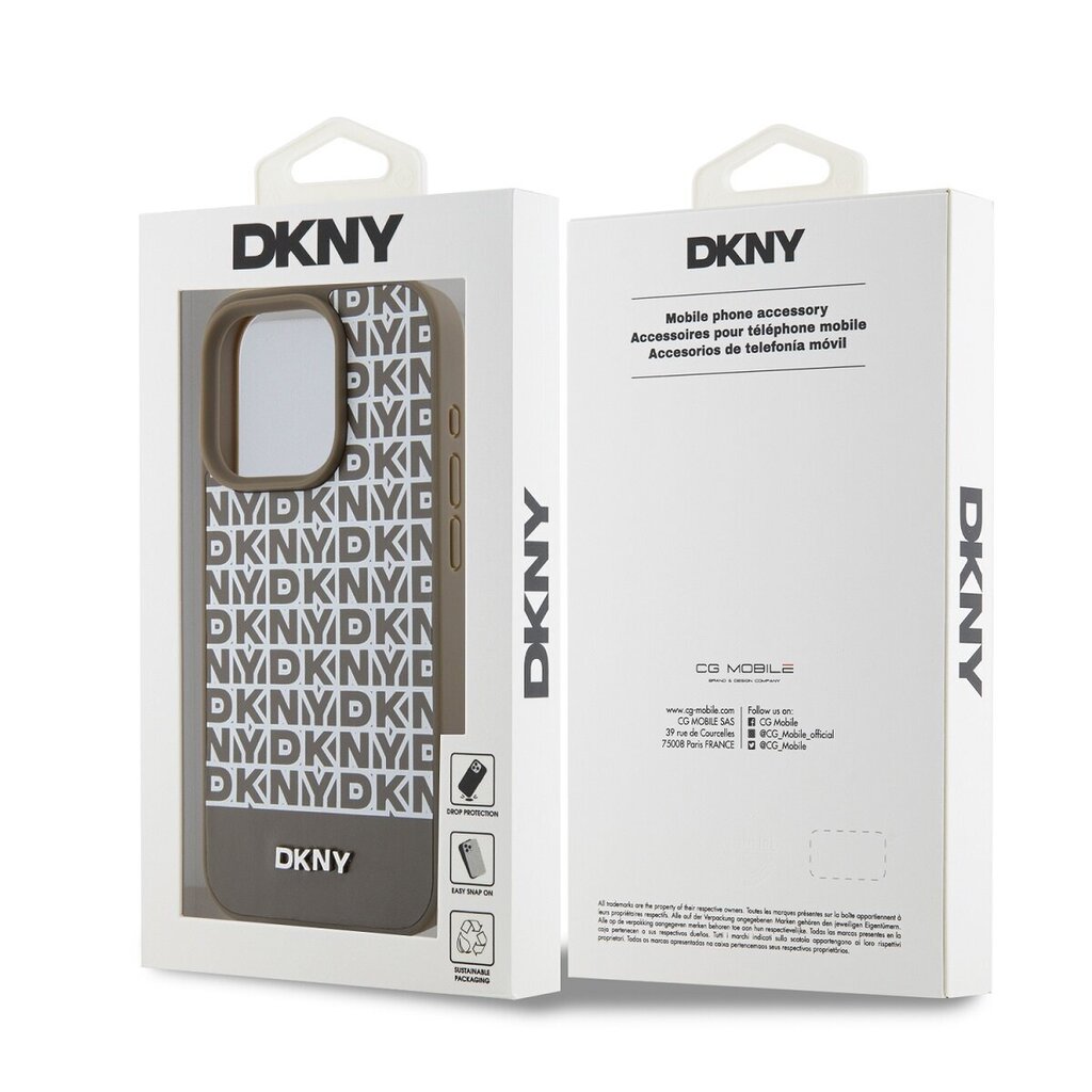 DKNY Leather Repeat Pattern Mag Case цена и информация | Telefonide kaitsekaaned ja -ümbrised | hansapost.ee