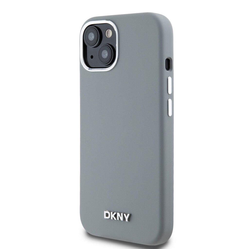 DKNY Liquid Silicone Silver Metal Logo Mag Case hind ja info | Telefonide kaitsekaaned ja -ümbrised | hansapost.ee