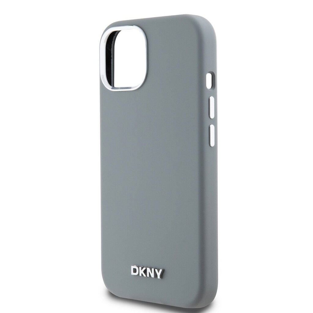 DKNY Liquid Silicone Silver Metal Logo Mag Case hind ja info | Telefonide kaitsekaaned ja -ümbrised | hansapost.ee