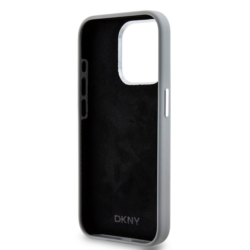 DKNY Liquid Silicone Silver Metal Logo Mag Case цена и информация | Telefonide kaitsekaaned ja -ümbrised | hansapost.ee