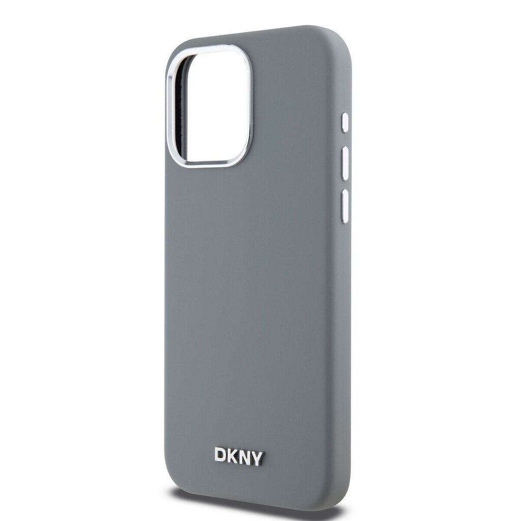 DKNY Liquid Silicone Silver Metal Logo Mag Case hind ja info | Telefonide kaitsekaaned ja -ümbrised | hansapost.ee