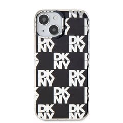 DKNY PC|TPU Checkered Pattern Case for iPhone 14 Black цена и информация | Чехлы для телефонов | hansapost.ee