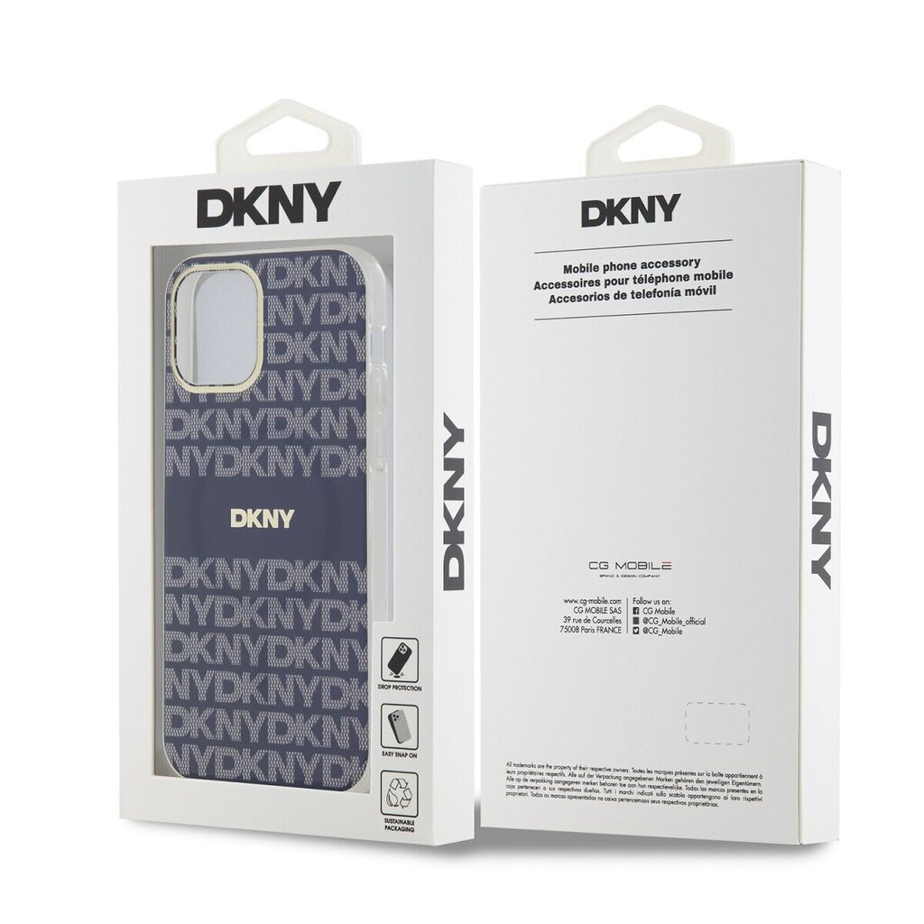 DKNY Repeat Pattern Tonal Stripe Magsafe цена и информация | Telefonide kaitsekaaned ja -ümbrised | hansapost.ee