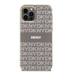 DKNY PC|TPU Repeat Pattern Tonal Stripe Magsafe Case for iPhone 12|12 Pro Beige цена и информация | Чехлы для телефонов | hansapost.ee