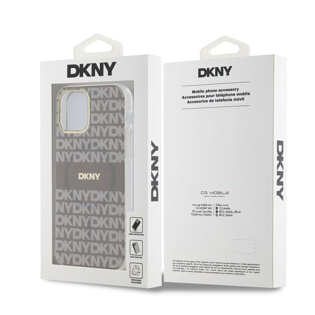 DKNY Repeat Pattern Tonal Stripe Magsafe hind ja info | Telefonide kaitsekaaned ja -ümbrised | hansapost.ee