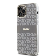 DKNY PC|TPU Repeat Pattern Tonal Stripe Magsafe Case for iPhone 12|12 Pro Beige цена и информация | Чехлы для телефонов | hansapost.ee