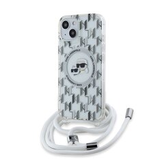 Karl Lagerfeld IML Monogram Crossbody K&CH Heads MagSafe Case for iPhone 13 Transparent цена и информация | Чехлы для телефонов | hansapost.ee