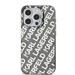 Karl Lagerfeld IML Electroplated Repeated Logo Case for iPhone 15 Pro Max Silver цена и информация | Чехлы для телефонов | hansapost.ee