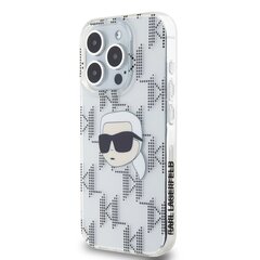 Karl Lagerfeld IML Electroplated Karl Head Case for iPhone 15 Pro Max Transparent цена и информация | Чехлы для телефонов | hansapost.ee