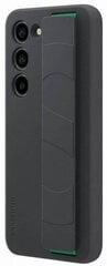 EF-GS911TBE Samsung Silicone Cover with Strap for Galaxy S23 Black (Damaged Package) цена и информация | Чехлы для телефонов | hansapost.ee