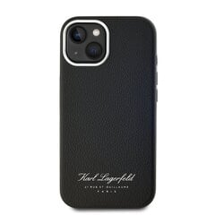 Karl Lagerfeld Grained PU Hotel RSG Case for iPhone 13 Black цена и информация | Чехлы для телефонов | hansapost.ee