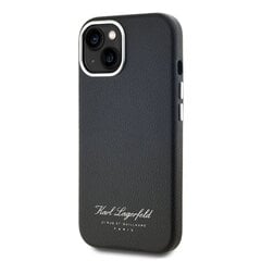 Karl Lagerfeld Grained PU Hotel RSG Case for iPhone 13 Black цена и информация | Чехлы для телефонов | hansapost.ee