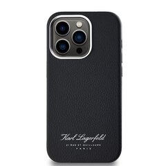 Karl Lagerfeld Grained PU Hotel RSG Case for iPhone 13 Pro Max Black цена и информация | Чехлы для телефонов | hansapost.ee