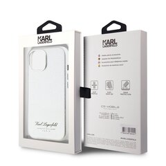 Karl Lagerfeld Grained PU Hotel RSG Case for iPhone 15 Grey цена и информация | Чехлы для телефонов | hansapost.ee