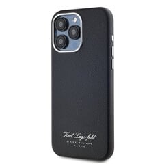 Karl Lagerfeld Grained PU Hotel RSG Case for iPhone 15 Pro Max Black цена и информация | Чехлы для телефонов | hansapost.ee