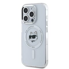 Karl Lagerfeld IML Choupette Head Metal Frame MagSafe Case for iPhone 15 Pro Transparent цена и информация | Чехлы для телефонов | hansapost.ee