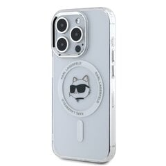 Karl Lagerfeld IML Choupette Head Metal Frame MagSafe Case for iPhone 15 Pro Max Transparent цена и информация | Чехлы для телефонов | hansapost.ee