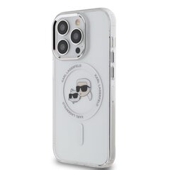 Karl Lagerfeld IML K&CH Heads Metal Frame MagSafe Case for iPhone 13 Pro Transparent цена и информация | Чехлы для телефонов | hansapost.ee