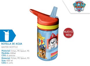 Paw Patrol tritan pudel 400ml hind ja info | Joogipudelid | hansapost.ee