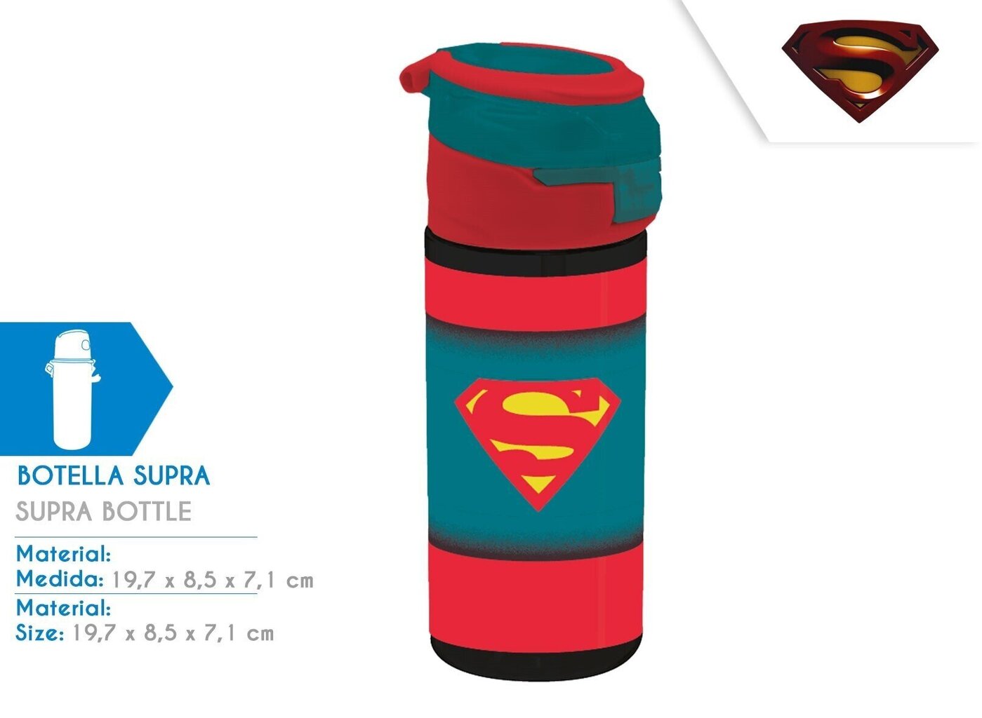 Superman joogipudel цена и информация | Joogipudelid | hansapost.ee